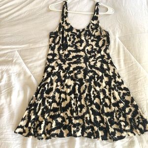 Black and Cream Flowy Sundress